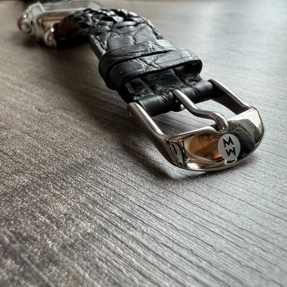 Authentic Michele Carousel Black Dial Deco Day Watch - Picture 10 of 12